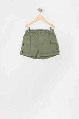 Girls Twill Cargo Short