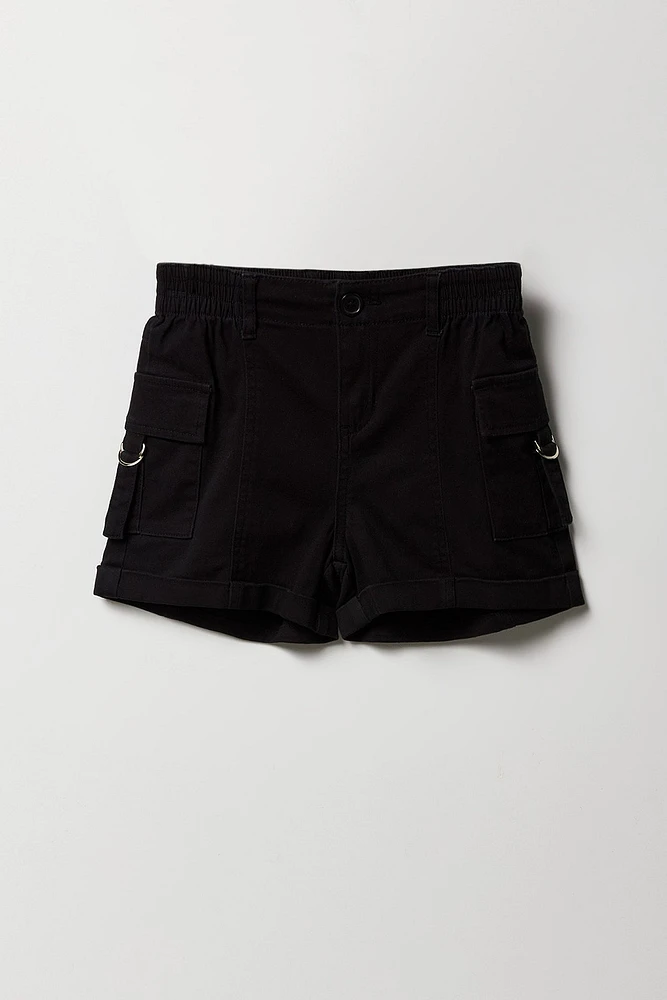 Girls D-Ring Cargo Short