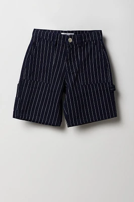 Jort de style menuisier ample en jean pour fille