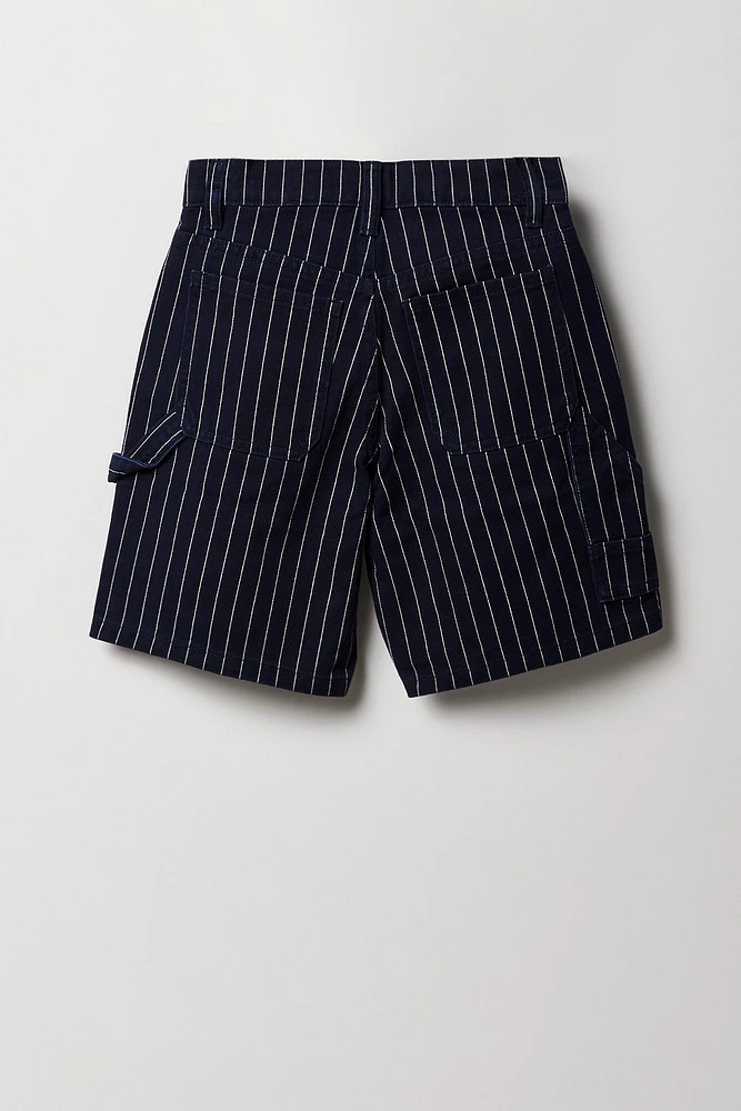 Jort de style menuisier ample en jean pour fille