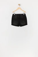 Girls Mid Rise Denim Short