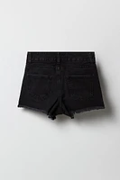 Girls High Rise Distressed Beach Short