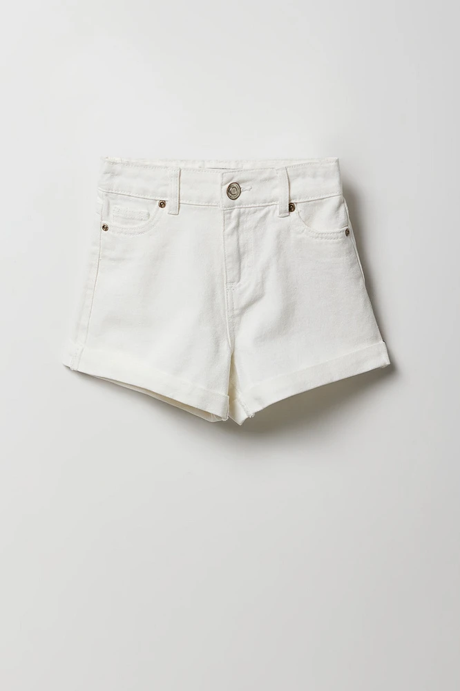 Short « mom » à taille haute pour fille