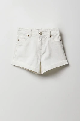 Short « mom » à taille haute pour fille