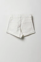 Short « mom » à taille haute pour fille