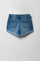 Girls High Rise Mom Short