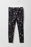 Legging en molleton doux imprimé pour fille