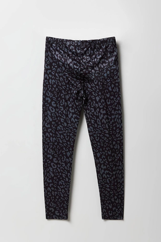 Legging en molleton imprimé pour fille
