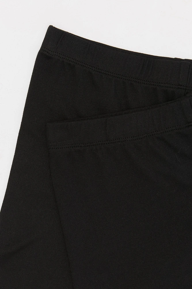 Short court uni pour fille (Paquet de 2)