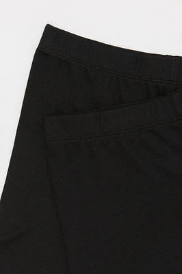 Short court uni pour fille (Paquet de 2)