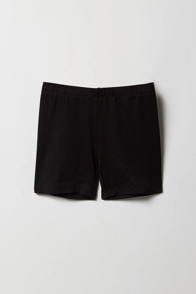 Short court uni pour fille (Paquet de 2)