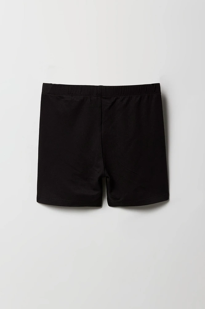 Short court uni pour fille (Paquet de 2)