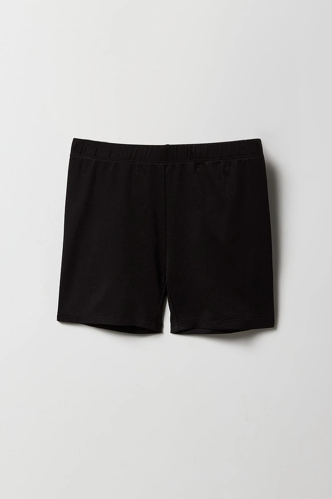 Short court uni pour fille (Paquet de 2)