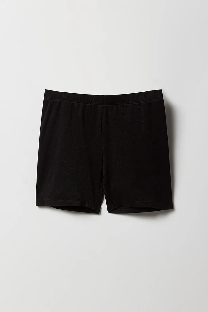 Short court uni pour fille (Paquet de 2)