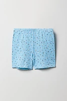 Short court uni et imprimé pour fille (Paquet de 2
