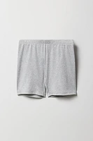 Short court uni et imprimé pour fille (Paquet de 2)