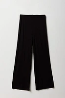 Girls Ribbed Wide Leg Pant