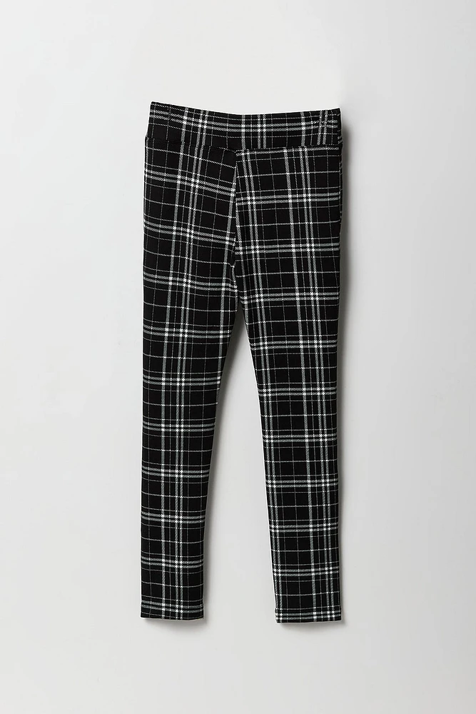 Legging doux avec poches à fermeture glissière pour fille