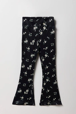 Girls Printed Soft Flare Pant