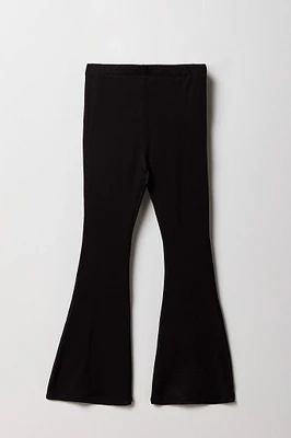 Girls Solid Flare Pant