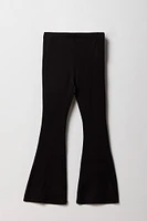 Girls Solid Flare Pant