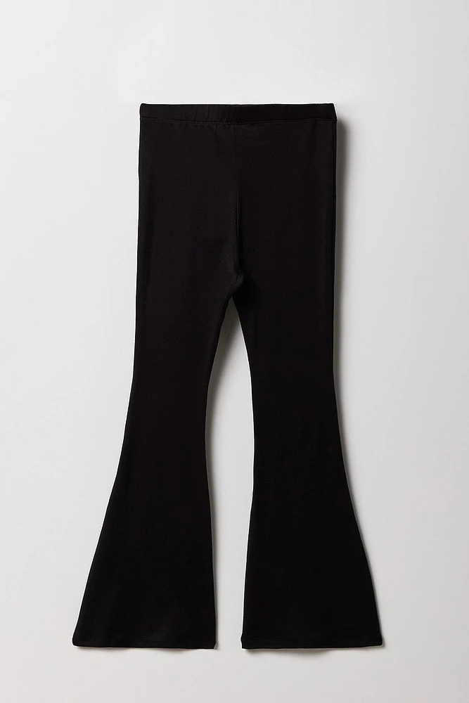 Girls Solid Flare Pant