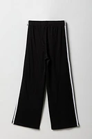 Girls Side Striped Wide Leg Pant