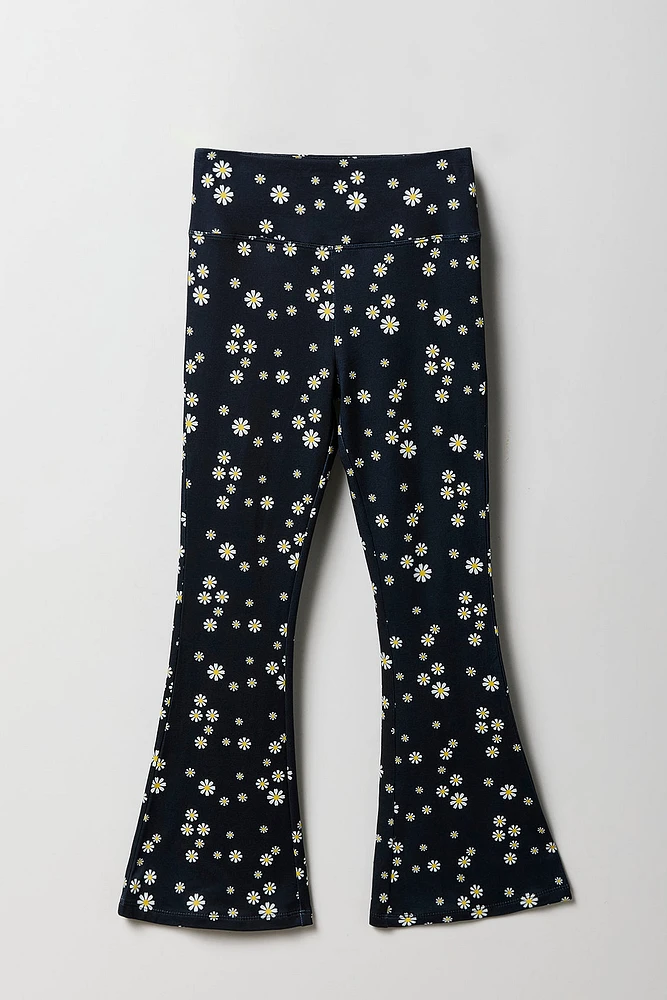 Legging à jambe évasée imprimé pour fille