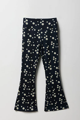 Legging à jambe évasée imprimé pour fille
