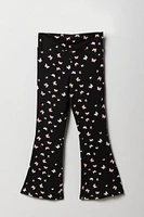 Legging à jambe évasée imprimé pour fille