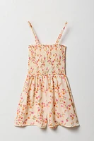 Girls Smocked Flowy Romper