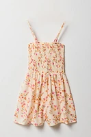 Girls Smocked Flowy Romper
