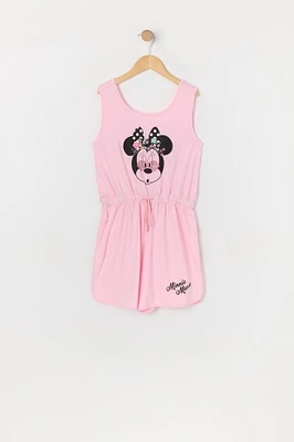 Girls Minnie Graphic Romper