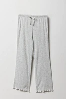 Girls Pointelle T-Shirt & Pant 2 Piece Pajama Set