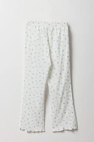 Ensmble pyjama avec t-shirt et pantalon en pointelle pour fille