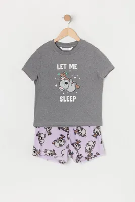 Girls Let Me Sleep 2-Piece Pajama Set – Urban Planet