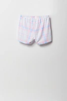 Ensemble pyjama avec haut boutonné et short imprimés pour fille