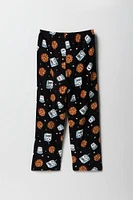 Girls Printed Plush Pajama Pant