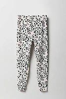 Pantalon de pyjama en peluche imprimé pour fille