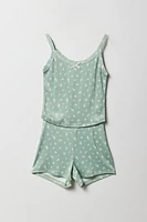 Girls Pointelle Tank & Short 2 Piece Pajama Set