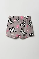 Girls Cute Animal T-Shirt & Short 2 Piece Pajama Set