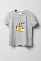 Ensemble pyjama avec t-shirt et short à imprimé Cute Animal pour fille