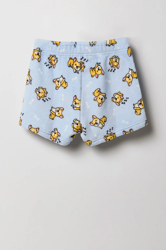Ensemble pyjama avec t-shirt et short à imprimé Cute Animal pour fille