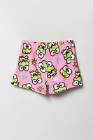 Ensemble-pyjama t-shirt à imprimé Keroppi et short pelucheux pour filles