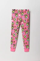 Girls Keroppi T-Shirt & Plush Pant 2 Piece Pajama Set