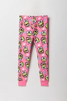 Ensemble pyjama avec t-shirt Ã  imprimÃ© Keroppi et pantalon en peluche pour fille