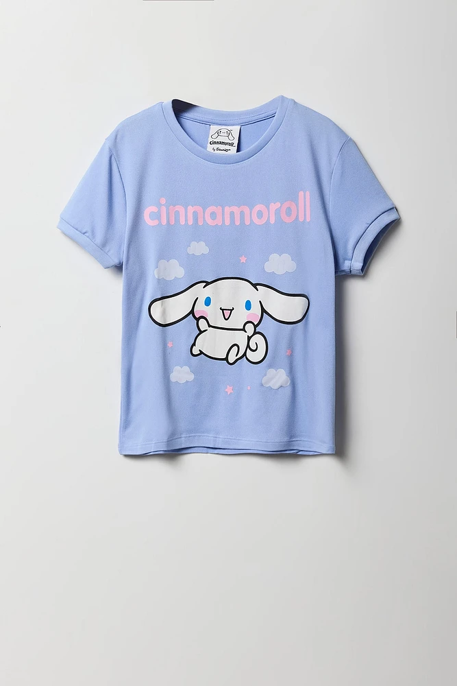 Ensemble pyjama avec t-shirt et short à imprimé Cinnamoroll pour fille