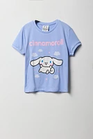 Ensemble pyjama avec t-shirt et short à imprimé Cinnamoroll pour fille