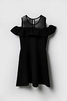 Girls Off Shoulder Skater Dress