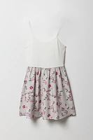 Robe-camisole deux-tons pour fille